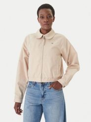 Tommy Jeans Kurtka przejściowa DW0DW20403 Beżowy Regular Fit. Brązowe kurtki damskie Tommy Jeans, l, bez wzorów, z bawełny, bez kaptura. Za 569.99 zł.
