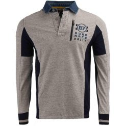 Glemo State of Art Męska Koszulka Rugby Colorblock L. Niebieskie koszule męskie GLOMEX, l, bez wzorów, z bawełny, bez kołnierzyka, bez ramiączek. Za 200.99 zł.