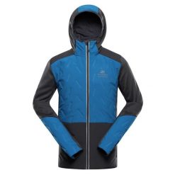 Męska bluza trekkingowa hybrydowa Alpine Pro Gomar. Niebieskie bluzy męskie Alpine Pro, m, bez wzorów, z kapturem. W wyprzedaży za 399.00 zł.