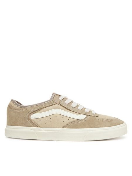 Vans Tenisówki Rowley Classic VN0009QJYZL1 Beżowy. Brązowe trampki męskie Vans, bez wzorów, ze skóry, bez zapięcia. Za 279.99 zł.