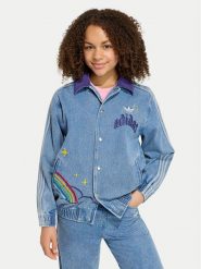 Adidas Kurtka jeansowa Care Bears Loose College KS1734 Niebieski Regular Fit. Niebieskie kurtki i płaszcze dla dziewczynek Adidas, bez wzorów, z jeansu, bez kaptura. Za 349.99 zł.