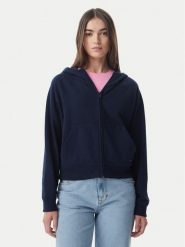 Tommy Jeans Bluza Flag DW0DW22834 Granatowy Boxy Fit. Niebieskie bluzy damskie Tommy Jeans, m, bez wzorów, z bawełny, bez kaptura. Za 449.99 zł.