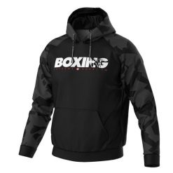 Bluza sportowa męska Extreme Hobby BOLD BOXING poliestrowa z Kapturem. Czarne bluzy męskie EXTREME HOBBY, m, bez wzorów, z poliesteru, z kapturem. Za 259.00 zł.