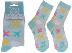 Out of the blue Skarpetki w Samoloty - Prezent dla Pilota, Stewardessy, Podróżnika - rozmiar 36-42. Niebieskie skarpety damskie Out of the blue, bez wzorów. Za 29.99 zł.