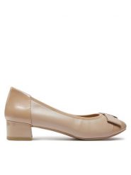 Caprice Baleriny 9-22307-42 Beżowy. Brązowe baleriny damskie Caprice, bez wzorów, ze skóry, bez obcasa. Za 181.99 zł.