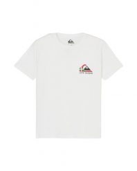 Koszulka z krótkim rękawem dla Chłopcy DESTI TEE IKUR Biały. Białe t-shirty dla chłopców Quiksilver, bez wzorów, z bawełny, bez ramiączek. Za 64.99 zł.