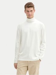 Tom Tailor Golf 1043993 Biały Regular Fit. Białe bluzki z długim rękawem męskie Tom Tailor, m, bez wzorów, z bawełny, bez kołnierzyka. Za 109.99 zł.