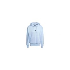 Bluza męska adidas Essentials Feelcozy Hoodie. Niebieskie bluzy męskie Adidas, m, bez wzorów, z bawełny, bez kaptura. Za 188.99 zł.
