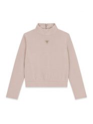Guess Bluza J6YQ18 K5195 Różowy jasny Regular Fit. Czerwone bluzy dla dziewczynek Guess, z aplikacjami, z syntetyku, bez ramiączek, bez kaptura. Za 234.99 zł.