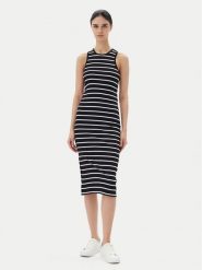 ONLY Sukienka codzienna Belfast 15323632 Czarny Regular Fit. Czarne sukienki damskie Only, na co dzień, xl, bez wzorów, z bawełny, bez kołnierzyka, bez ramiączek, proste. Za 69.99 zł.
