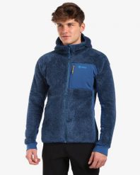 Ciepła bluza męska Kilpi NORKA-M. Niebieskie bluzy męskie Kilpi, m, bez wzorów, z materiału, z kapturem. Za 296.50 zł.