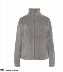JHK - Bluza polarowa damska, taliowana, z suwakiem i dwoma zapinanymi kieszeniami szary melanż 2XL. Szare bluzy damskie JHK, xl, bez wzorów, z polaru, bez kaptura. Za 54.92 zł.