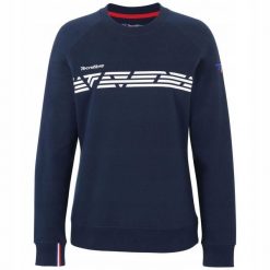 Bluza damska lifestyle Tecnifibre Lady Sweat. Niebieskie bluzy damskie TECNIFIBRE, s, bez wzorów, z bawełny, bez kaptura. Za 129.00 zł.