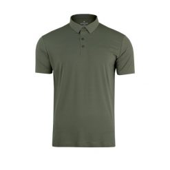 Koszulka męska Polo mx 3. Zielone koszulki polo męskie Bergson, l, bez wzorów, z materiału, bez kołnierzyka, bez ramiączek, na golfa. Za 135.00 zł.