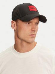 Hugo Czapka z daszkiem Kody-PL 50519398 Czarny. Czarne rękawiczki męskie Hugo, bez wzorów, z syntetyku. Za 199.99 zł.