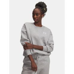 Bluza Under Armour Icon Fleece Hoodie. Szare bluzy damskie Under Armour, bez wzorów, bez kaptura. Za 179.99 zł.