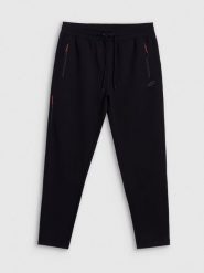 4F Spodnie dresowe joggery męskie - czarne L. Czarne spodnie sportowe męskie 4f, l, bez wzorów, z dresówki. Za 169.99 zł.