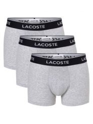 Lacoste Obcisłe bokserki pakowane po 3 szt. Mężczyźni Bawełna szary, XL. Szare bokserki męskie Lacoste, m, bez wzorów, z bawełny. Za 209.95 zł.