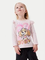 NAME IT Bluzka 13231862 Różowy Regular Fit. Czerwone t-shirty i topy dla dziewczynek Name it, bez wzorów, z bawełny, bez ramiączek. Za 69.99 zł.