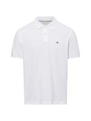 Gant koszulka polo Mężczyźni Bawełna biały, L. Białe koszulki polo męskie GANT, l, bez wzorów, z bawełny, bez ramiączek. Za 399.95 zł.