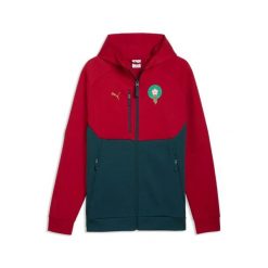 Bluza z kapturem zamek Maroko Tech. Czerwone bluzy męskie Puma, m, bez wzorów, z kapturem. Za 343.50 zł.