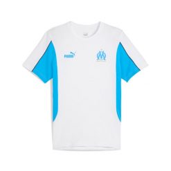 Koszulka OM Archive 2024/25. Białe koszulki sportowe męskie Puma, bez wzorów, bez kołnierzyka, bez ramiączek, do piłki nożnej. Za 187.00 zł.