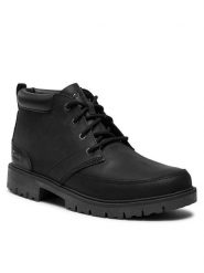 Clarks Trapery Rossdale Mid 261734547 Czarny. Czarne śniegowce i trapery męskie Clarks, ze skóry, bez zapięcia. Za 489.99 zł.