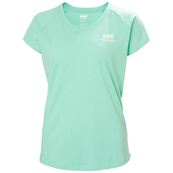 T-shirt damski Helly Hansen Nord Graphic Drop. Niebieskie koszulki sportowe damskie Helly Hansen, bez wzorów, z bawełny, sportowe, bez kołnierzyka. Za 195.00 zł.