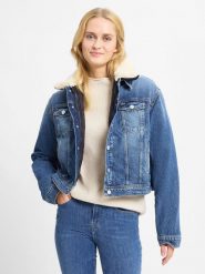 Tommy Jeans kurtka dżinsowa 3 w 1 Kobiety niebieski, M. Niebieskie kurtki damskie Tommy Jeans, m, bez wzorów, z jeansu, bez kaptura. Za 749.95 zł.