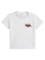 Polo Ralph Lauren T-Shirt 320A95734002 Biały Regular Fit. Białe t-shirty dla chłopców Polo Ralph Lauren, bez wzorów, z bawełny, bez ramiączek. Za 219.99 zł.
