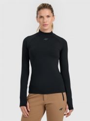 4F Bielizna termiczna ocieplana (góra) damska - czarna XS. Czarna bielizna termoaktywna damska 4f, xs, bez wzorów, z polaru, bez ramiączek. Za 129.99 zł.