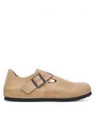 Birkenstock Półbuty London 1031122 Beżowy jasny. Brązowe półbuty na co dzień męskie Birkenstock, ze skóry, bez zapięcia. Za 719.99 zł.