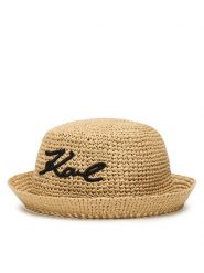 KARL LAGERFELD Kapelusz B2W46080 Beżowy jasny. Brązowe czapki i kapelusze damskie KARL LAGERFELD, bez wzorów. Za 429.99 zł.