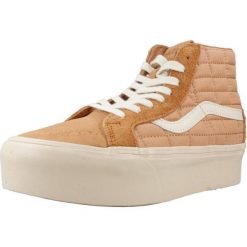 Buty VANS SK8-HI REISSUE PLAT Brązowy. Brązowe trampki i tenisówki damskie Vans, bez wzorów, z tkaniny, bez zapięcia. Za 410.99 zł.