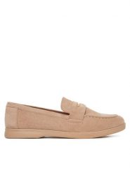 DeeZee Lordsy 13-1120-2 Beżowy. Brązowe mokasyny damskie DeeZee, z materiału. Za 119.99 zł.