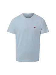 Levi's T-shirt Mężczyźni Dżersej niebieski, L. Niebieskie t-shirty męskie Levi's, l, z aplikacjami, z dżerseju, retro, bez kołnierzyka. Za 119.95 zł.