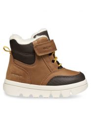 Geox Kozaki B Willaboom Boy B Abx B365BK 0ME22 C6654 S Brązowy. Brązowe buty zimowe chłopięce Geox, bez wzorów, ze skóry, bez zapięcia. Za 339.99 zł.