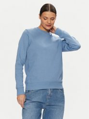 Tommy Jeans Bluza DW0DW19959 Błękitny Regular Fit. Niebieskie bluzy damskie Tommy Jeans, xxs, bez wzorów, z bawełny, bez kaptura. Za 199.99 zł.