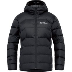 Kurtka puchowa damska Jack Wolfskin Ather Down Hoody. Czarne kurtki damskie Jack Wolfskin, bez wzorów, z puchu, bez kaptura, trekkingowe. Za 719.99 zł.