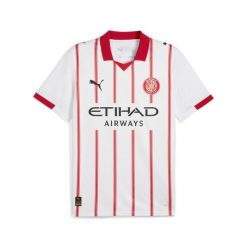 Męska koszulka domowa Girona FC 25/26 PUMA White Red. Białe koszulki sportowe męskie Puma, l, bez wzorów, bez kołnierzyka, bez ramiączek, do piłki nożnej. Za 402.00 zł.