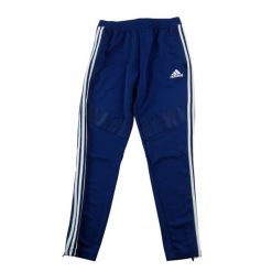 Second life - Spodnie do biegania męskie Tiro 17 Training Pant - Stan dobry. Niebieskie spodnie sportowe męskie Adidas, m, bez wzorów, z materiału, do biegania. Za 124.96 zł.
