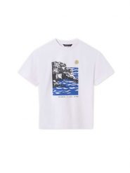 Mayoral T-Shirt 6006 Biały Regular Fit. Białe t-shirty dla chłopców Mayoral, bez wzorów, z bawełny, bez ramiączek. Za 49.99 zł.
