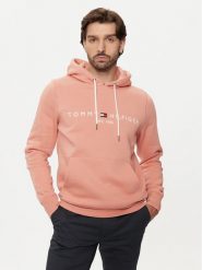Tommy Hilfiger Bluza Logo MW0MW11599 Pomarańczowy Regular Fit. Brązowe bluzy męskie Tommy Hilfiger, m, bez wzorów, z bawełny, bez kaptura. Za 369.99 zł.