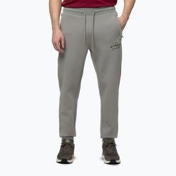 Spodnie męskie Pitbull Sampson Track. Szare spodnie sportowe męskie PITBULL, m, bez wzorów, z bawełny, na fitness i siłownię. Za 239.99 zł.