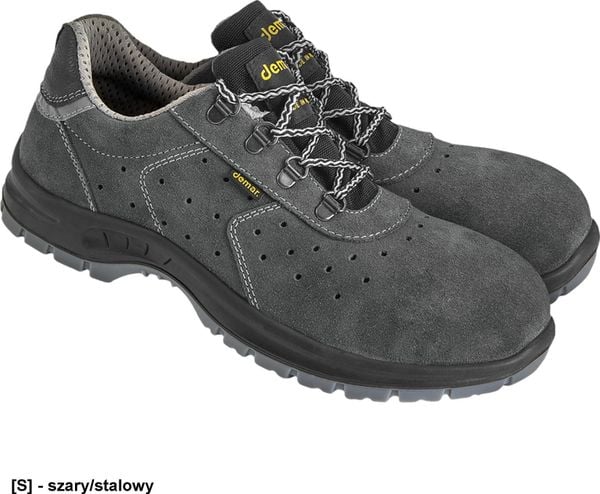 R.E.I.S. BDALTER-P-S1 - Półbuty bezpieczne welurowe ALTER 48. Półbuty na co dzień męskie R.E.I.S., z weluru, bez zapięcia. Za 266.85 zł.