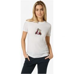 Koszulka damska SUPER.NATURAL W Racing Dachshund Bio J Tee. Białe t-shirty damskie super.natural, m, bez wzorów, z jersey, bez kołnierzyka. Za 429.99 zł.