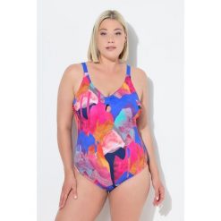 Damski Strój kąpielowy ozdobny węzeł miękkie miseczki. Czerwone kostiumy jednoczęściowe damskie Ulla Popken, plus size, bez wzorów, z elastanu, sportowe, plus size, do pływania. Za 244.99 zł.