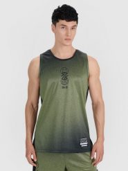 4F Tank top do koszykówki oversize szybkoschnący męski - multikolor XXL. Koszulki sportowe męskie 4f, l, w ażurowe wzory, z dzianiny, klasyczne, bez kołnierzyka. W wyprzedaży za 99.99 zł.
