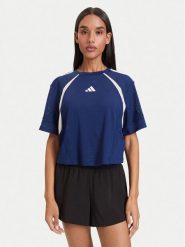 Adidas Koszulka techniczna Hyperglam 3-Stripes Color Block KQ5753 Niebieski Loose Fit. Niebieskie koszulki sportowe damskie Adidas, s, bez wzorów, z syntetyku, bez kołnierzyka, bez ramiączek, na fitness i siłownię. Za 152.99 zł.