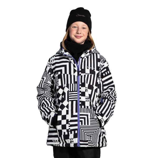 Kurtka narciarska dla dzieci snowboard Lemon Explore ZL4. Brązowe kurtki i płaszcze dla dziewczynek LEMON explore, na zimę, bez wzorów, z poliesteru, z kapturem. Za 299.90 zł.